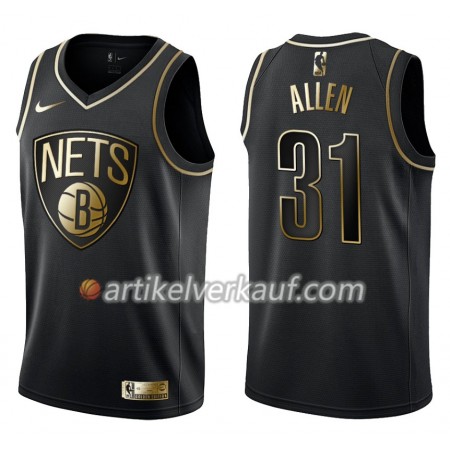NBA Brooklyn Nets Trikot Jarrett Allen 31 Nike Schwarz Golden Edition Swingman - Herren